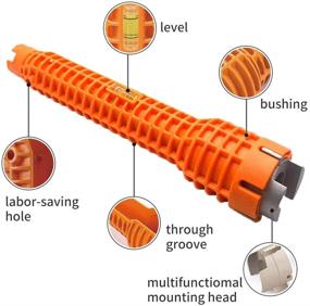 img 3 attached to Гладкий многофункциональный ключ для крана и раковины: двусторонний установчик для сантехников и домовладельцев