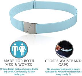 img 2 attached to Invisible Elastic Belt for Men - BLACK | Essential Belt Accessory