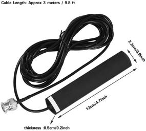 img 1 attached to Антенна для широкополосного мобильного радио Bewinner 3M / 9.8ft 30MHz - 1200MHz с креплением на стекло и разъемом BNC - идеальна для автомобиля, грузовика, мотоцикла и Harley.