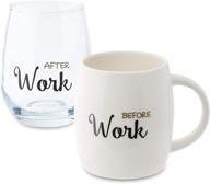 🎁 versatile coffee mug wine gift set for coworkers, best friends, and more: a perfect present for graduation, weddings, birthdays, and holidays! logo