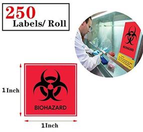 img 3 attached to Biohazard Danger Safety Warning Label Occupational Health & Safety Products