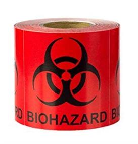 img 4 attached to Biohazard Danger Safety Warning Label Occupational Health & Safety Products