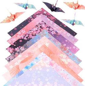 img 4 attached to 📦 180 Sheets of 6-inch Square Origami Paper: 8-12 Assorted Colors, Double-Sided for Handicrafts, Artistic Creations, and Origami Projects