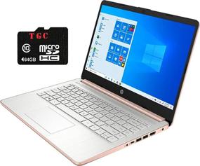 img 1 attached to 💻 2021 HP Stream 14-inch HD Display, Intel Celeron N4020 Dual-Core Processor, 4GB DDR4 Memory, 128GB Storage (64GB eMMC+64GB TGC Flash Memory), HDMI, WiFi, Webcam, Bluetooth, 1-Year Microsoft 365 Win10 S for Better SEO