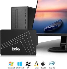 img 2 attached to 💾 Netac 500GB Internal SSD SATA 3.0 6Gb/s 2.5 Inch 3D NAND 530MB/S - N530S (Black)