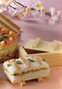 img 1 attached to 🍣 3131 Wooden Rectangular Oshizushi by JapanBargain