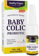 👶 избавление от колик у малыша с помощью пробиотиков healthy origins baby colic probiotic с добавлением floradapt (0.27 жидких унций) логотип