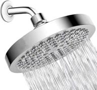 🚿 experience luxurious showers with jibhome high-pressure fixed bathroom showerhead - adjustable metal swivel ball joint for unmatched flow even at low water (a) logo