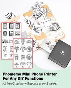 img 1 attached to 🖨️ Phomemo Bluetooth Thermal Printer: Optimal Printing for Enhanced Connectivity