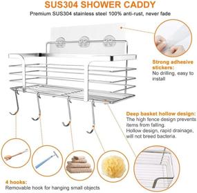 img 3 attached to Shower Caddy Organizer Stainless Bathrooms