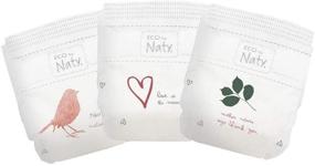 img 3 attached to Eco by Naty Baby Diapers, Size 1, Plant-Based, Oil Plastic-Free, One Month Supply, Size 1 (100 Count)