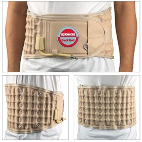 img 2 attached to 🌿 GINIKOO Physical Decompression Back Belt - Lumbar Traction Belt for Lower Back Pain Relief, Support, and Waist Size 29-49 Inches