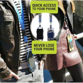 img 3 attached to 📱 Gear Beast Cell Phone Lanyard with Phone Case Holder, Card Pocket, Soft Neck Strap, Breakaway Clasp, and Detachable Convenience Clip, Compatible with iPhone, Galaxy, and Most Smartphones