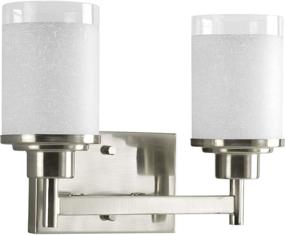 img 4 attached to 🛁 Progress Lighting P2977-09 Alexa Bath & Vanity Fixture, 13-Inch Width x 9-3/8-Inch Height, Brushed Nickel