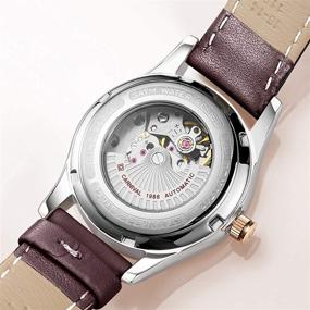 img 1 attached to Rhinestone Automatic Mechanical Waterproof Band Silver