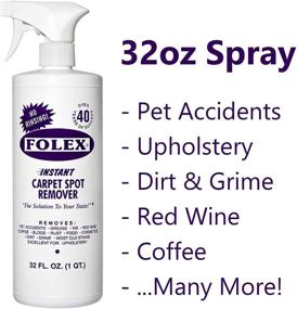 img 3 attached to 🧼 FOLEX Instant Carpet Spot Remover + Daley Mint Cloth: Complete Home Kit for Instantly Removing Rug, Upholstery, and Carpet Stains - 32oz