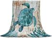 turtle blanket flannel lightweight baby hawaiian logo
