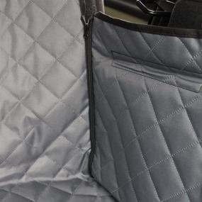 img 1 attached to Car Pet Seat Cover Trunk Mat Tarpaulin Waterproof Oxford Cloth Dog Cat Back Seat Covers Rear Auto Pad Car Protection Blanket - 73&#34