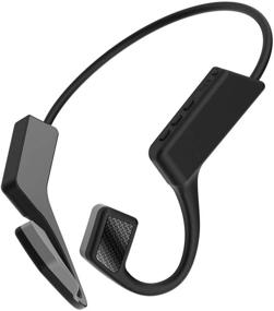 img 4 attached to Беспроводные наушники с проводимым звуком Esenlong Bluetooth, защищенные от пота