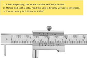 img 1 attached to ZLKSKER Stainless Calipers: Accurate Parallel Crossed Measurements