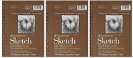 📒 strathmore 455800 sketch paper pad: 60lb, 100 sheets, 5.5x8.5-inch - 3 pack logo