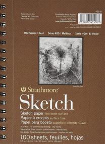 img 2 attached to 📒 Strathmore 455800 Sketch Paper Pad: 60lb, 100 Sheets, 5.5x8.5-Inch - 3 Pack