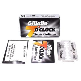 img 2 attached to 💯 100 Super Platinum Double Edge Safety Razor Blades - 7 O'clock Black - Premium Salon Box (10 x 10)