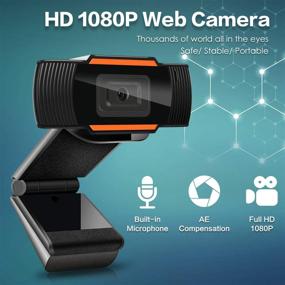 img 3 attached to 📷 High-Definition AutoFocus Webcam with Mic for Live Streaming & Conferencing – 1080P, USB (2.0/3.0), Wide-Angle, Noise Reduction