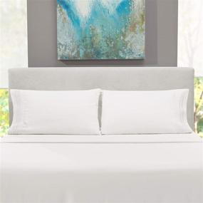 img 3 attached to 🛌 Queen Size White Clara Clark Premier 1800 Series 4 Piece Bed Sheet Set