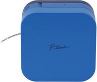 📱 брат p-touch cube: маркировщик этикеток для смартфона с технологией беспроводного подключения bluetooth, несколько шаблонов, совместимость с apple & android - синий логотип