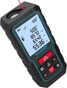 img 4 attached to 📏 MiLESEEY 229ft Digital Laser Tape Measure with Upgraded Electronic Angle Sensor, ±2mm Accuracy, Area Measurement, Volume and Pythagoras, 2-inch LCD Backlit Display, Mute Function, Battery Included