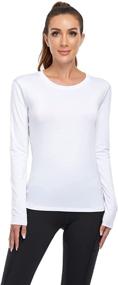 img 3 attached to WANAYOU Women's Dry Fit Long Sleeve Compression Running Shirt - High-Performance Athletic T-Shirt for Workout Tops