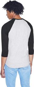 img 2 attached to 👕 Men's Clothing: American Apparel Heather Raglan T-Shirt in Shirts