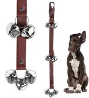 🔔 quxiang premium leather dog doorbells: high-quality training potty bells for dogs - adjustable and durable logo