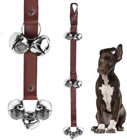 img 4 attached to 🔔 QUXIANG Premium Leather Dog Doorbells: High-Quality Training Potty Bells for Dogs - Adjustable and Durable