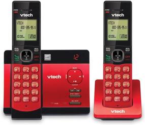 img 1 attached to 📞 VTech Cordless Telephone Digital Answering System with 2 Handsets - Red