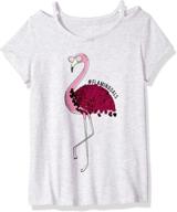 👕 childrens place sleeve t shirt violet: girls' clothing for stylish tops, tees & blouses logo