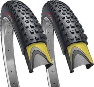 🚲 pair of fincci 29 x 2.25 inch all mountain enduro gravel tires - 57-622 size, foldable, 60 tpi, nylon protection - ideal for mtb, hybrid bikes, and bicycles - pack of 2 logo