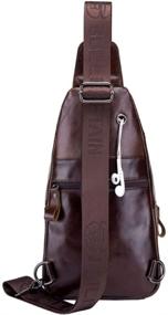 img 3 attached to 🎒 Retro Crossbody Shoulder Messenger Backpacks for Casual Daypacks