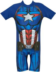 img 2 attached to 🦸 Marvel Boys Swimsuit Captain America: Dive into Adventure with the Perfect Superhero-Inspired Gear