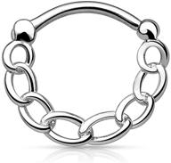 🔗 dynamique chain ip surgical steel round septum clicker (316l) - sold individually logo