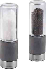 img 4 attached to 🧂 Набор для подарка Cole & Mason Regent Salt & Pepper Mill, 7", Серый: Идеальный комплект приправ