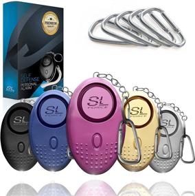 img 4 attached to 🚨 Safety at Your Fingertips: SLFORCE Personal Alarm Siren Song - 130dB Safesound Alarms for Women Keychain with LED Light, Ideal for Emergencies, Kids, Elderly