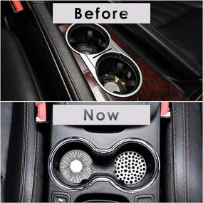 img 1 attached to 🚗 Car Coasters: Absorbent Ceramic Cup Holder Set of 6 - Easy Removal Finger Notch, Best Accessory for a Sweat-Free, Cold Drink-Free Vehicle