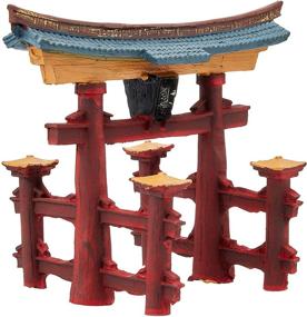 img 2 attached to 🏮 Exquisite Blue Ribbon Ble Ornmt Japanese Torii Gate - Perfect for Oriental Decor Collectors