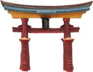 🏮 exquisite blue ribbon ble ornmt japanese torii gate - perfect for oriental decor collectors logo
