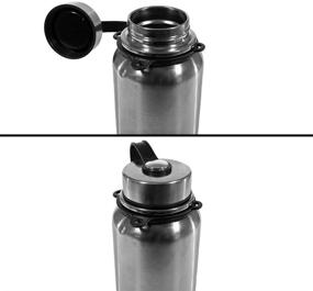 img 1 attached to 🥤 PARACORD PLANET Water Bottle Safety Ring - 3 Hole Holder for Creating Slings, Handles, or Holders - Compatible with Paracord - Black