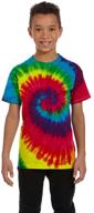 🕷️ vibrant tie dyed spider t-shirt: a must-have boys' necktie accessory in cotton logo
