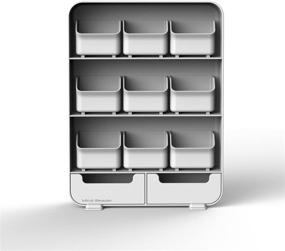 img 3 attached to ☕️ White Mind Reader Tea Bag Holder and Condiment Organizer with 9 Removable Drawers