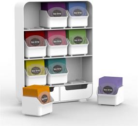 img 2 attached to ☕️ White Mind Reader Tea Bag Holder and Condiment Organizer with 9 Removable Drawers